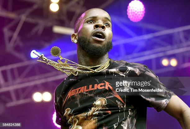 Tory Lanez performs during Lollapalooza at Grant Park on July 30, 2016 in Chicago, Illinois.
