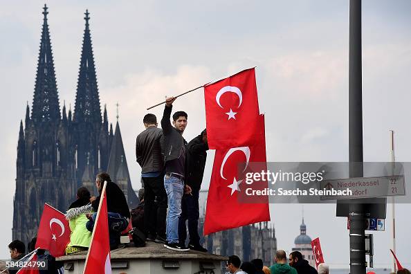 Erdogan Supporters Rally In Cologne Erdogan Supporters Rally In Cologne