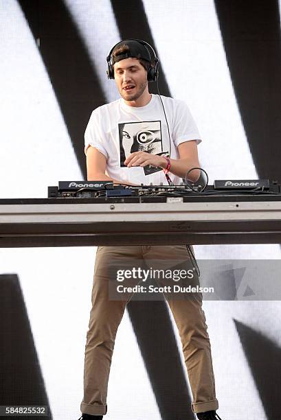 Baauer performs onstage during the Hard Summer Festival at Auto Club Speedway on July 30, 2016 in Fontana, California.