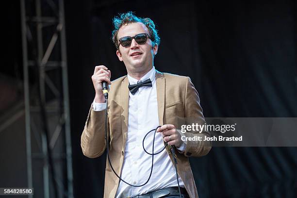 Chris Baio performs during day 3 of Lollapalooza 2016 at Grant Park on July 30, 2016 in Chicago, Illinois.