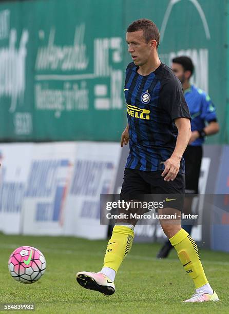 Ivan Perisic of FC Internazionale in action during of the FC Internazionale Juvenile Team training Session on July 28, 2016 in Bruneck,