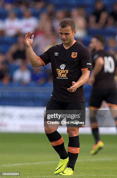 Shaun Maloney of Hull City during the pre-season friendly match between Mansfield Town and Hull City at the One Call Stadium on July 19, 2016 in...