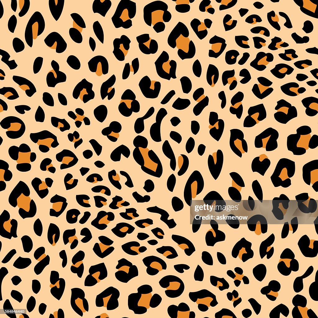 Sem costura padrão de Pele de Leopardo