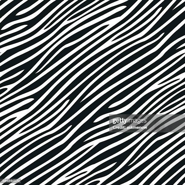 ilustrações de stock, clip art, desenhos animados e ícones de seamless zebra skin pattern - animal markings