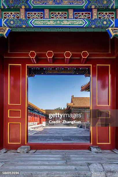 the forbidden city - beijing culture stock pictures, royalty-free photos & images