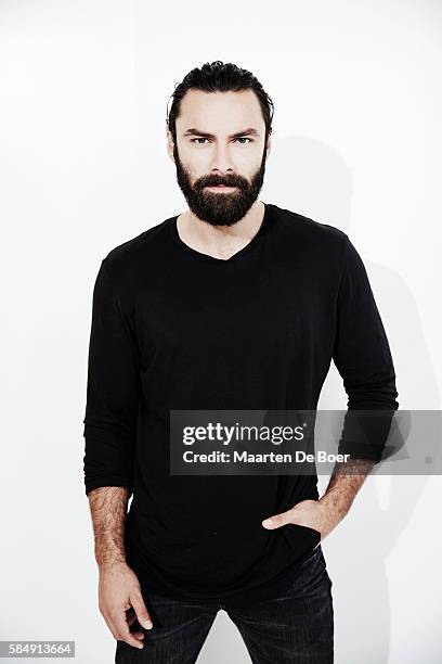 Aidan Turner from PBS's 'Masterpiece: 'Poldark' Season 2' poses for a portrait at the 2016 Summer TCA Getty Images Portrait Studio at the Beverly...