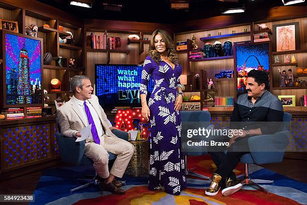 Pictured : Andy Cohen, Dolores Catania and Reza Farahan --