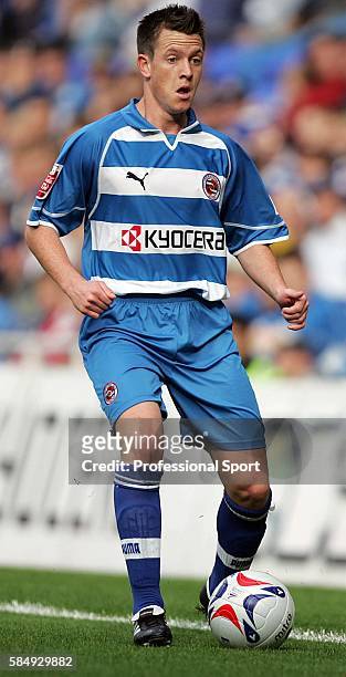 Nicky Shorey of Reading in action during the Coca-Cola Championship match between Reading and Ipswich Town at the Madejski Stadium on October 16,...