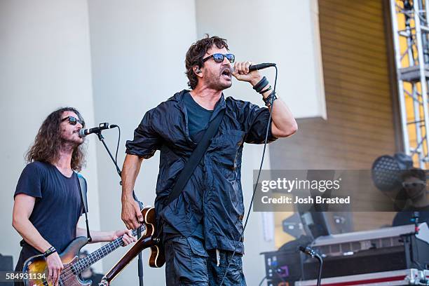 Stephan Jenkins of Third Eye Blind performs during day four of Lollapalooza 2016 at Grant Park on July 31, 2016 in Chicago, Illinois.