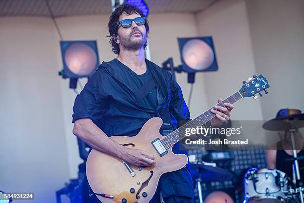 Stephan Jenkins of Third Eye Blind performs during day four of Lollapalooza 2016 at Grant Park on July 31, 2016 in Chicago, Illinois.