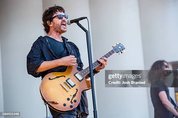 Stephan Jenkins of Third Eye Blind performs during day four of Lollapalooza 2016 at Grant Park on July 31, 2016 in Chicago, Illinois.