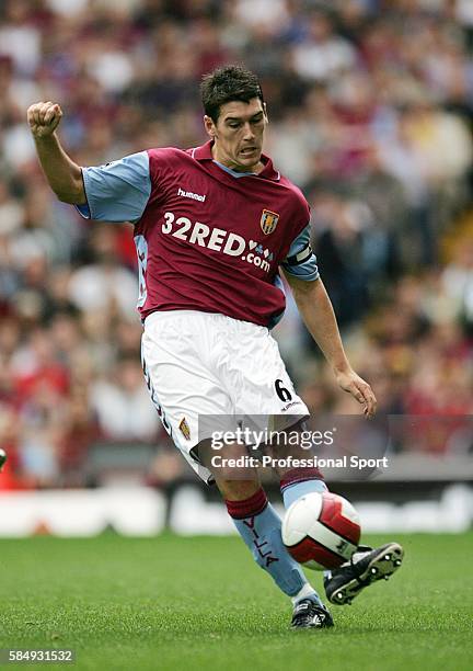 Gareth Barry of Aston Villa in action against Newcastle United during their FA Premier League match at Villa Park in Birmingham on August 27th, 2006.