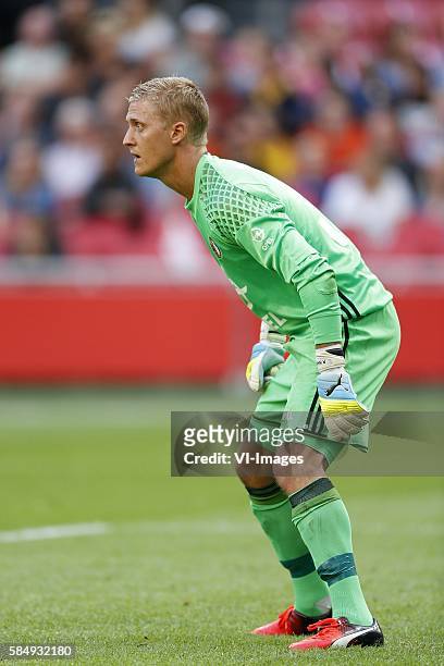 Par Hansson of Feyenoord during the Johan Cruijff Shield match between PSV Eindhoven and Feyenoord on July 31, 2016 at the Amsterdam Arena in...