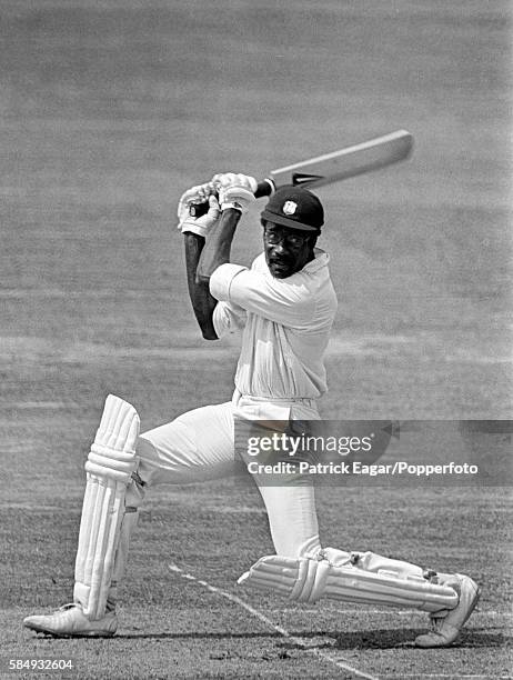 West Indies captain Clive Lloyd during his 102 in the Prudential World Cup Final between Australia and West Indies at Lord's Cricket Ground, London,...