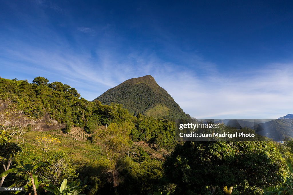 Tropical jagged mountain of Cerro Tusa