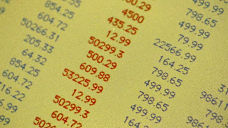Scrolled Numbers Computer Calculations Videos and HD Footage - Getty Images