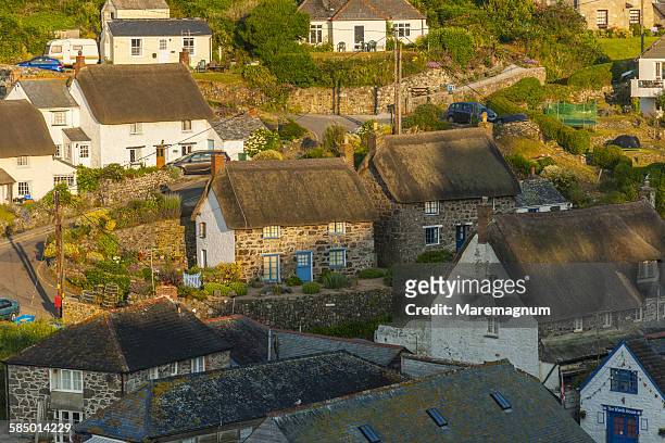 lizard peninsula, view of cadwight village - the lizard peninsula england stock pictures, royalty-free photos & images