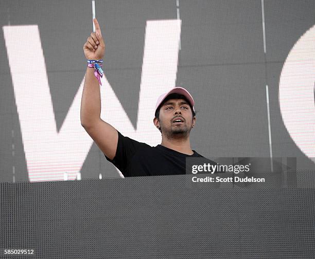 Jai Wolf performs onstage during Hard Summer Festival at Auto Club Speedway on July 30, 2016 in Fontana, California.