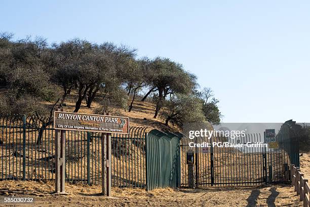 View of the soon to re-open Runyon Canyon in Hollywood on August 01, 2016 in Los Angeles, California.