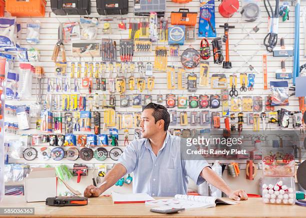 mexican hardware business owner - hardware shop stock pictures, royalty-free photos & images