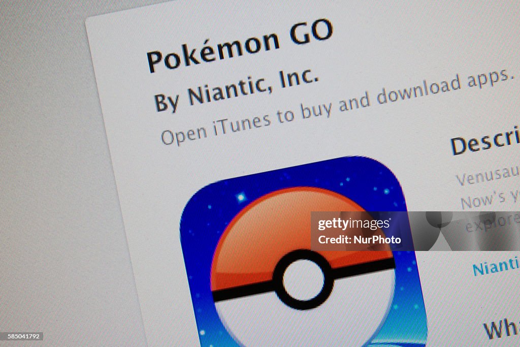 Pokemon Go app for iPhone