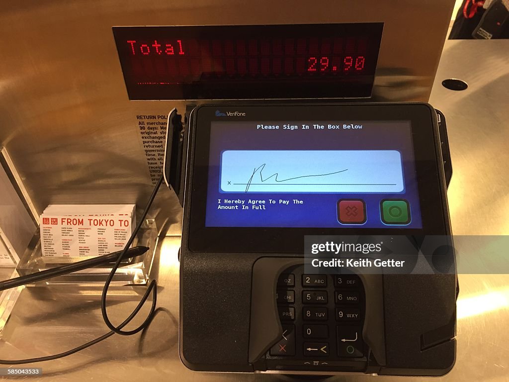 Key Swipe Pay A self-swipe payment system News Photo - Getty Images