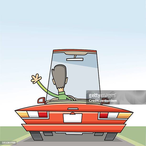 departure time - convertible stock illustrations