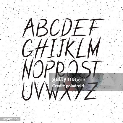 Text Abc's Lettering Hand Drawn Lettering Abc High-Res Vector Graphic - Getty Images