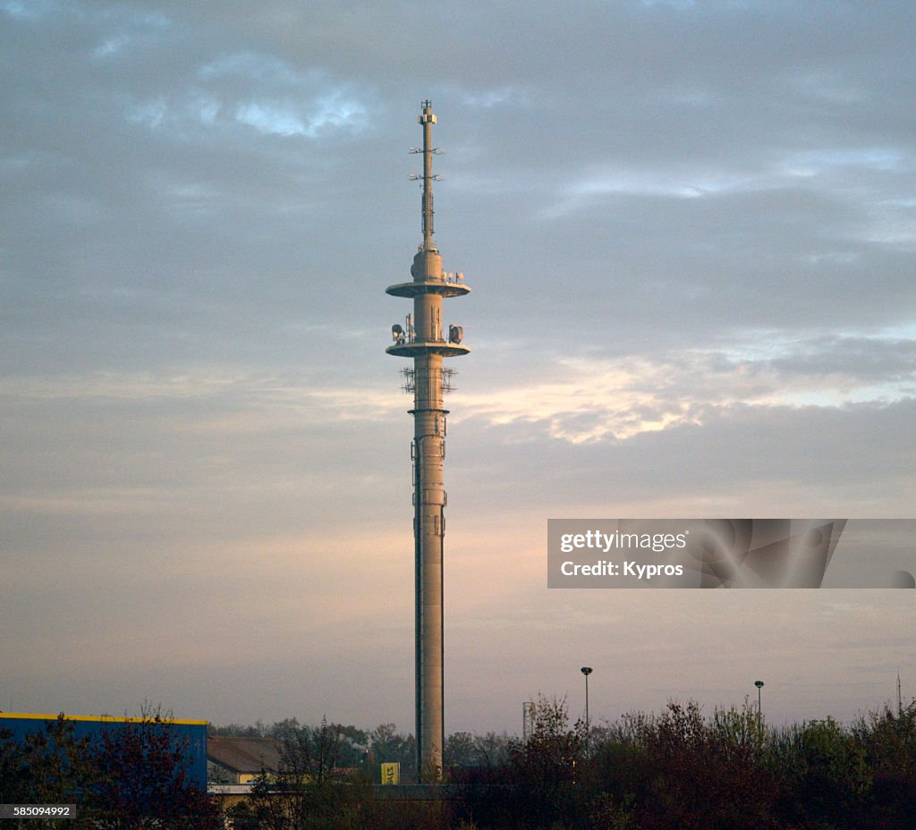 Europe, Germany, Berlin Area, View Of Radio Communication Tower