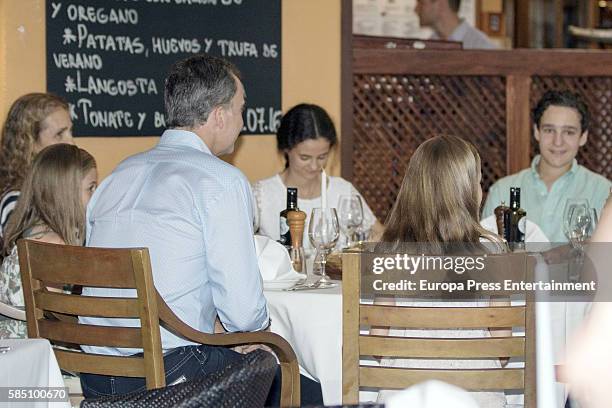 Princess Elena of Spain, Princess Sofia of Spain, King Felipe VI of Spain, Victoria Federica Marichalar, Princess Leonor of Spain and Felipe Juan...