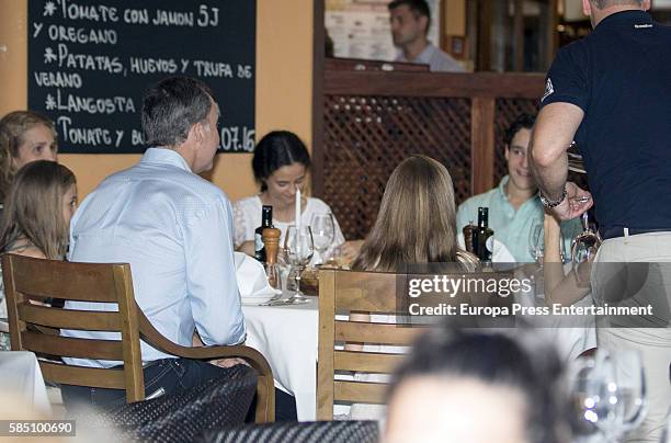 Princess Elena of Spain, Princess Sofia of Spain, King Felipe VI of Spain, Victoria Federica Marichalar, Princess Leonor of Spain and Felipe Juan...