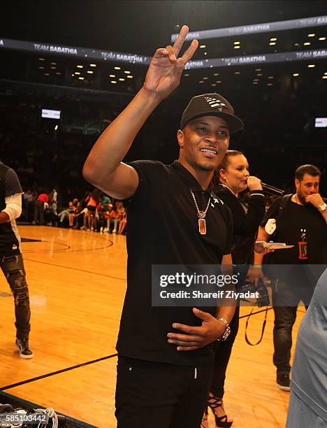 Attends 2016 Roc Nation Summer Classic Charity Basketball Tournament at Barclays Center of Brooklyn on July 21, 2016 in New York City.