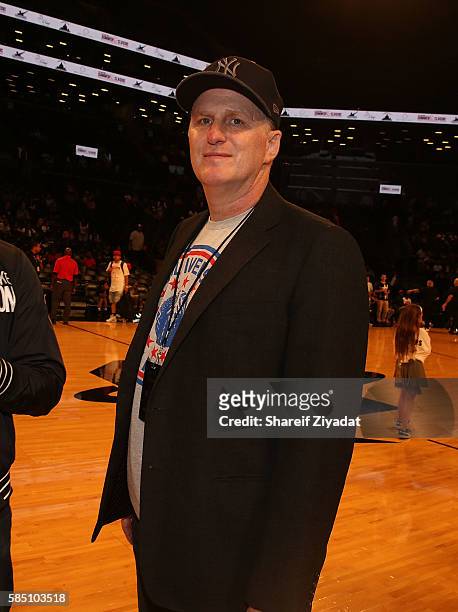 Michael Rapaport attends 2016 Roc Nation Summer Classic Charity Basketball Tournament at Barclays Center of Brooklyn on July 21, 2016 in New York...