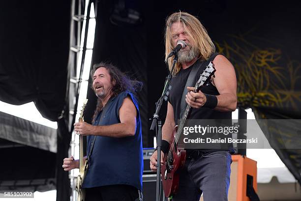 Woodroe Weatherman and Pepper Keenan of Corrosion of Conformity perform during Chicago Open Air 2016 at Toyota Park on July 17, 2016 in Bridgeview,...