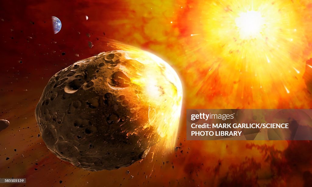 Deflecting a near-Earth Asteroid