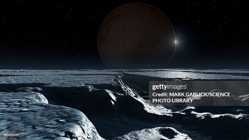 Charon Vector View Charon From Pluto More Images Of Pluto And Charon From New