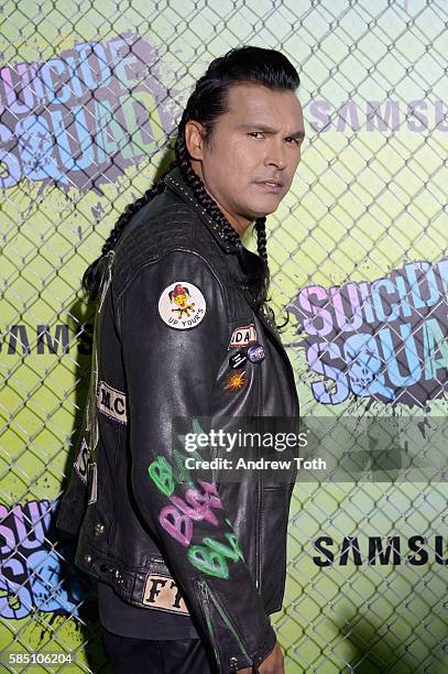 Adam Beach attends the "Suicide Squad" World Premiere at The Beacon Theatre on August 1, 2016 in New York City.