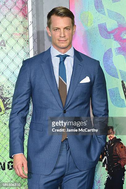 Joel Kinnaman attends the "Suicide Squad" World Premiere at The Beacon Theatre on August 1, 2016 in New York City.