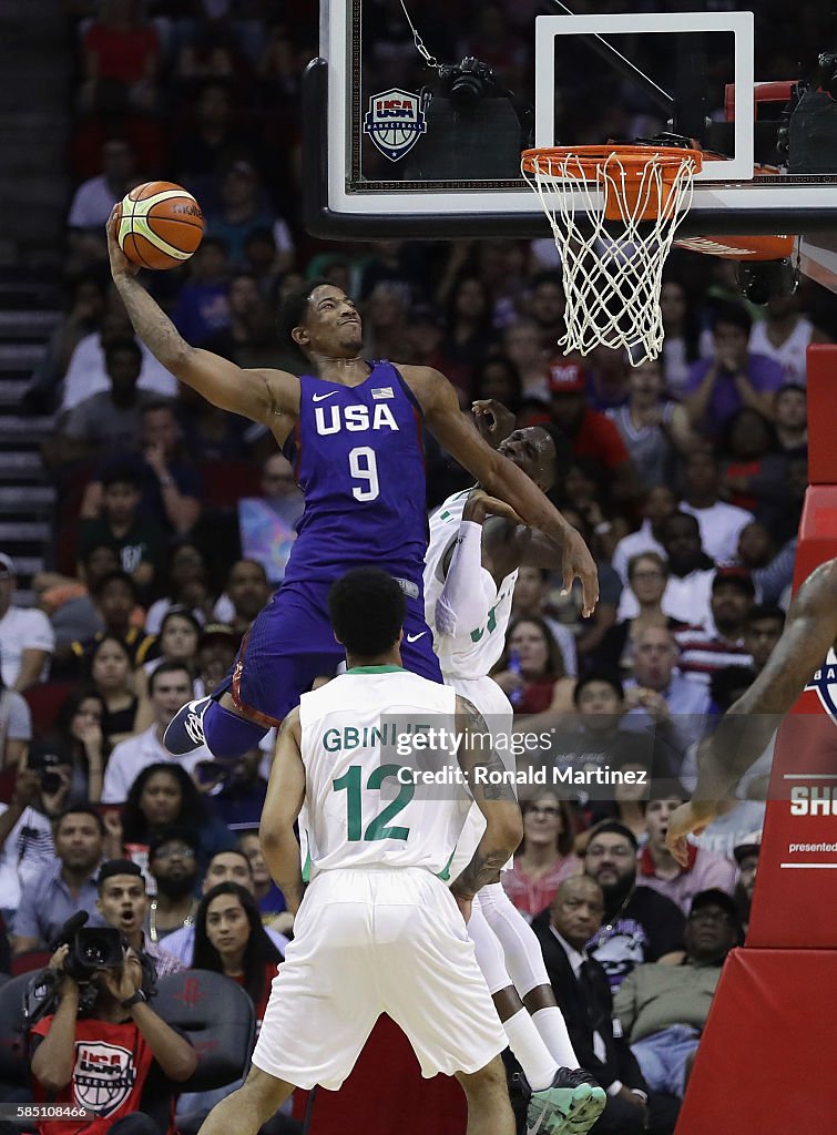 Nigeria v United States - USA Basketball Showcase