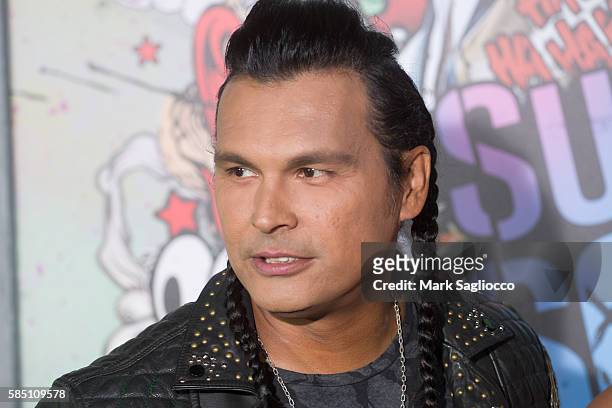 Actor Adam Beach attends the "Suicide Squad" World Premiere at The Beacon Theatre on August 1, 2016 in New York City.