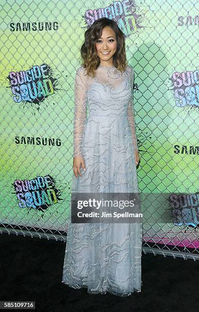 Actress Karen Fukuhara attends the "Suicide Squad" world premiere at The Beacon Theatre on August 1, 2016 in New York City.