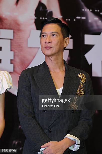 Nick Cheung attends the press conference to promote Line Walker on 01th August, 2016 in Shanghai, China.