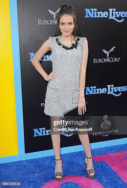 Actress Lilimar Hernandez arrives at the Los Angeles Premiere "Nine Lives" at TCL Chinese Theatre on August 1, 2016 in Hollywood, California.