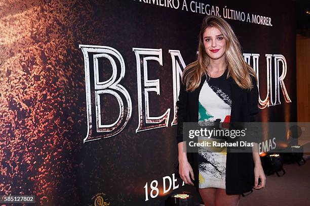 Rafa Brites attends the Brazil Premiere of the Paramount Pictures film "Ben-Hur" on August 1, 2016 at Cinepolis JK in Sao Paulo, Brazil.