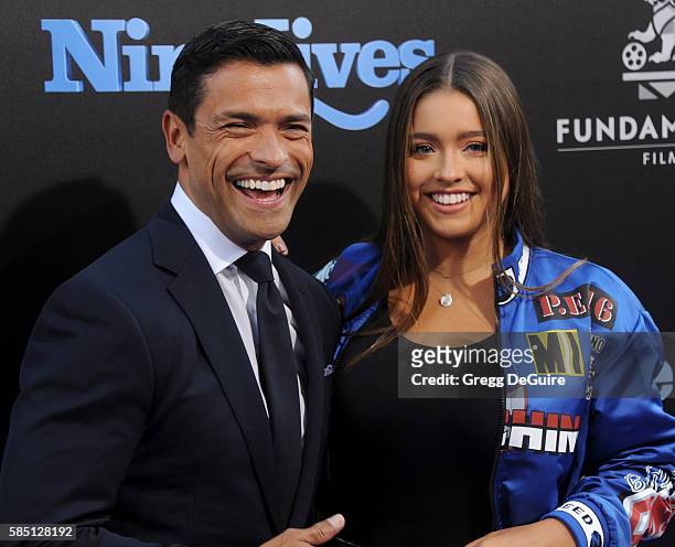 Actor Mark Consuelos and daughter Lola Grace Consuelos arrive at the premiere of EuropaCorp's "Nine Lives" at TCL Chinese Theatre on August 1, 2016...