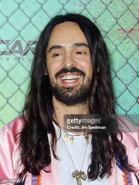 Designer Alessandro Michele attends the "Suicide Squad" world premiere at The Beacon Theatre on August 1, 2016 in New York City.