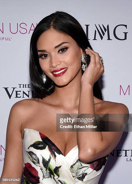 Miss Universe 2015 Pia Alonzo Wurtzbach attends the 2016 Miss Teen USA Competition at The Venetian Las Vegas on July 30, 2016 in Las Vegas, Nevada.