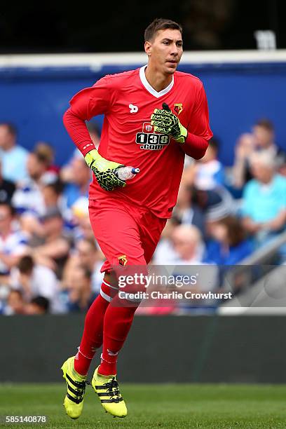 Costel Pantilimon of Watford during the pre season friendly match between Queens Park Rangers and Watford at Loftus Road on July 30, 2016 in London,...