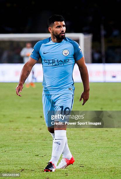 Manchester City striker Sergio Aguero during the match between Borussia Dortmund vs Manchester City FC at the 2016 International Champions Cup China...