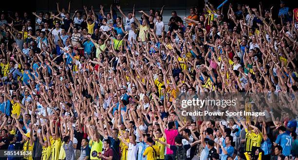 Chinese soccer Supporters during the match between Borussia Dortmund vs Manchester City FC at the 2016 International Champions Cup China match at the...